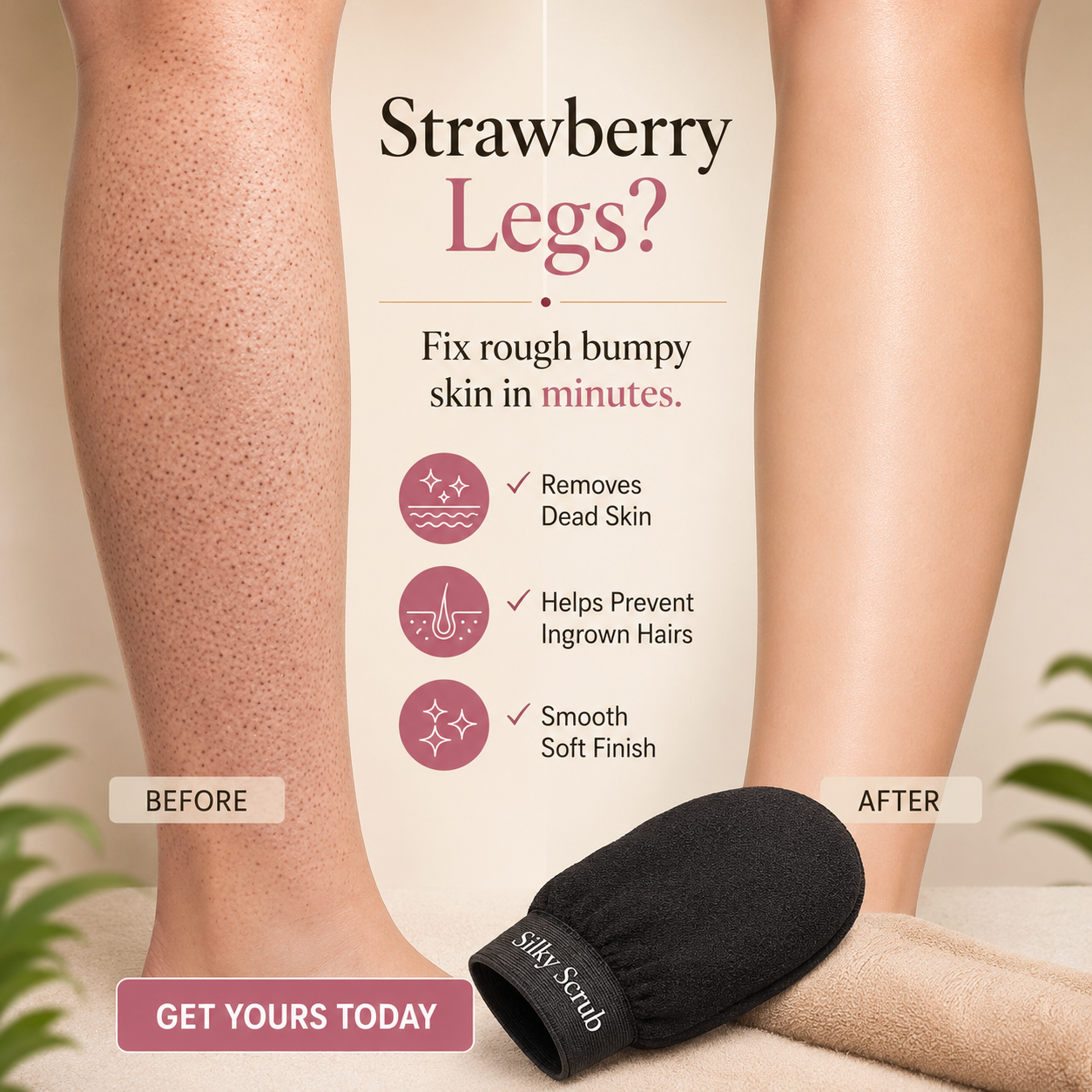 Silky Scrub Facebook ad