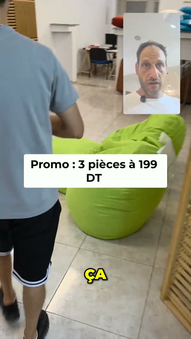 Menzberg Facebook ad: Pouf Multifonction Menzberg, Design, confort & praticité
