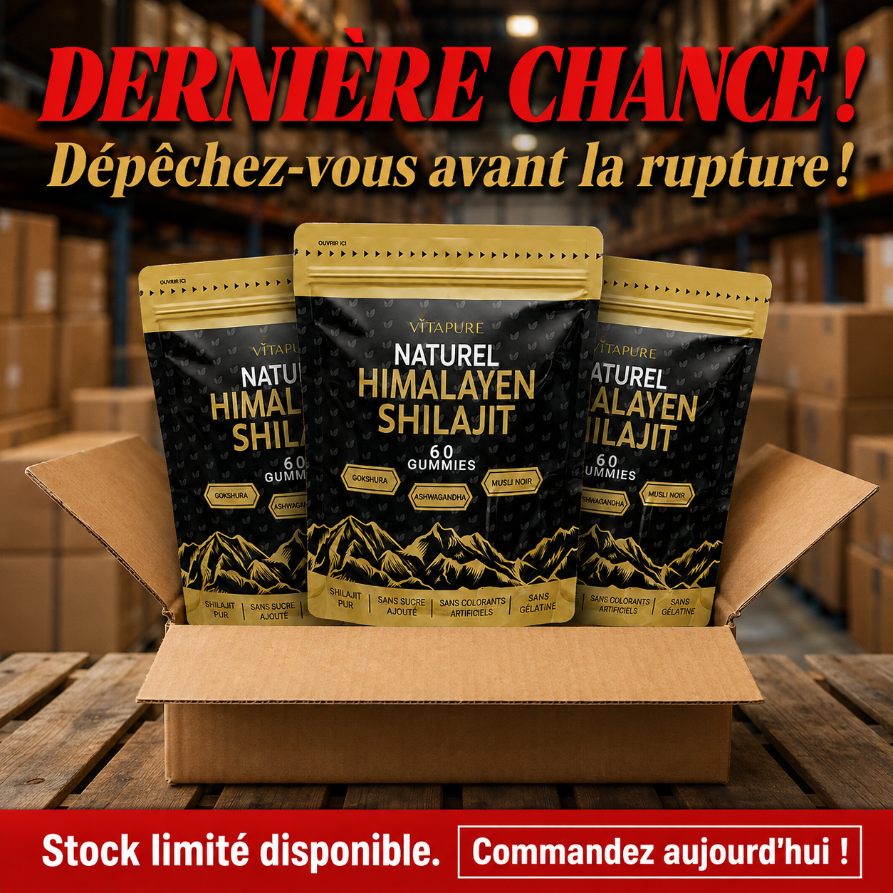 VitaPure Facebook ad: L'offre VitaPure se termine AUJOURD'HUI!