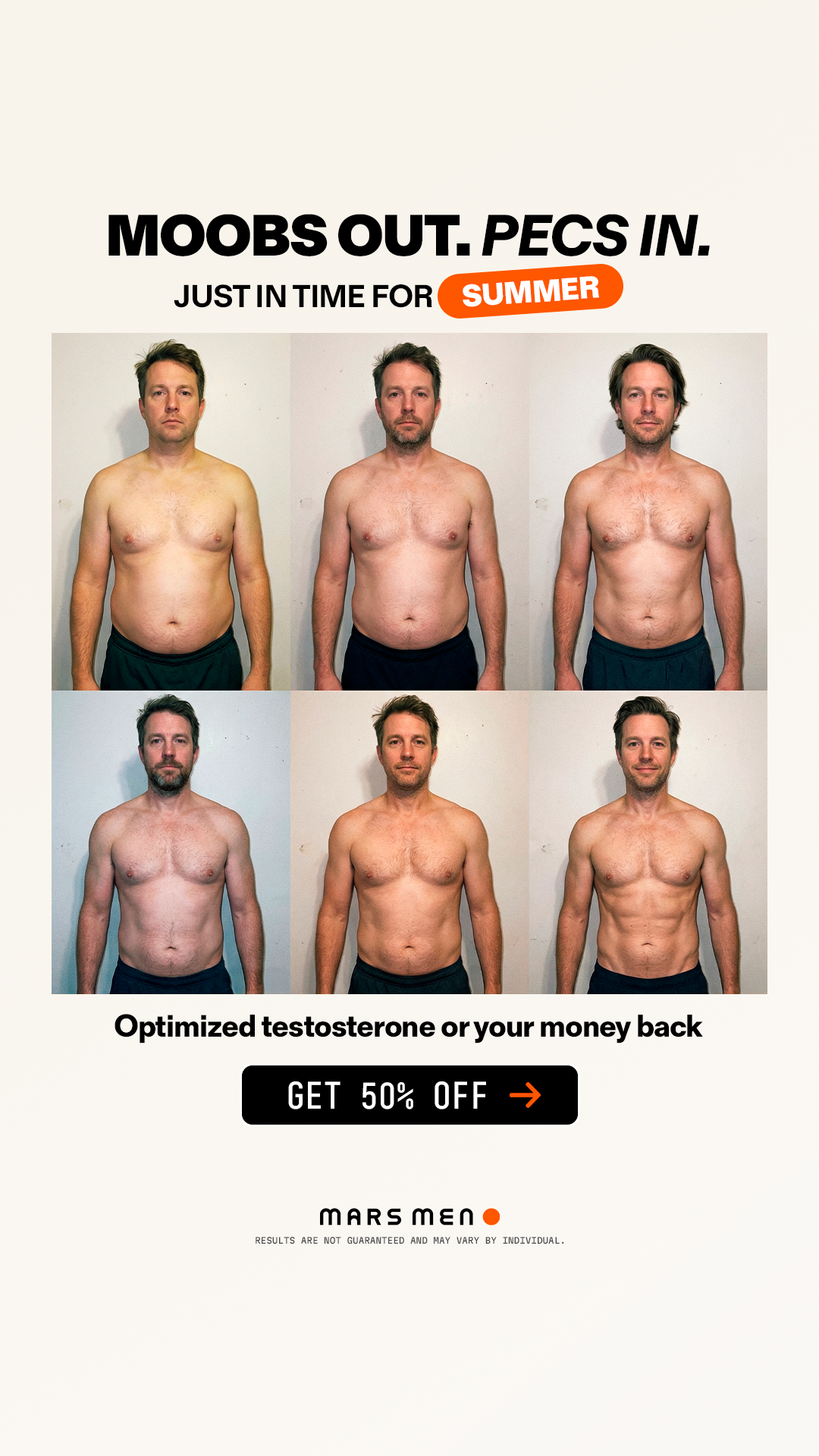Mars Men Facebook ad