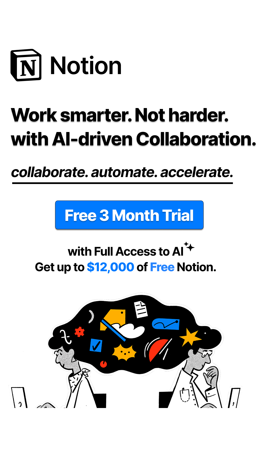 Notion Facebook ad