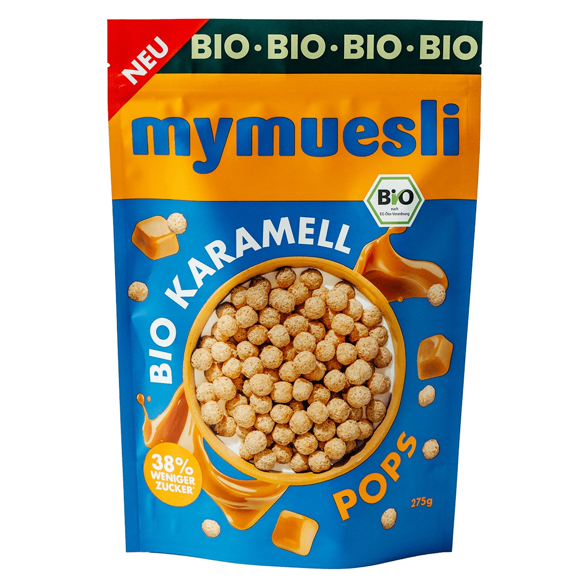 mymuesli Facebook ad: Bio-Frühstück, das schmeckt wie du es willst.