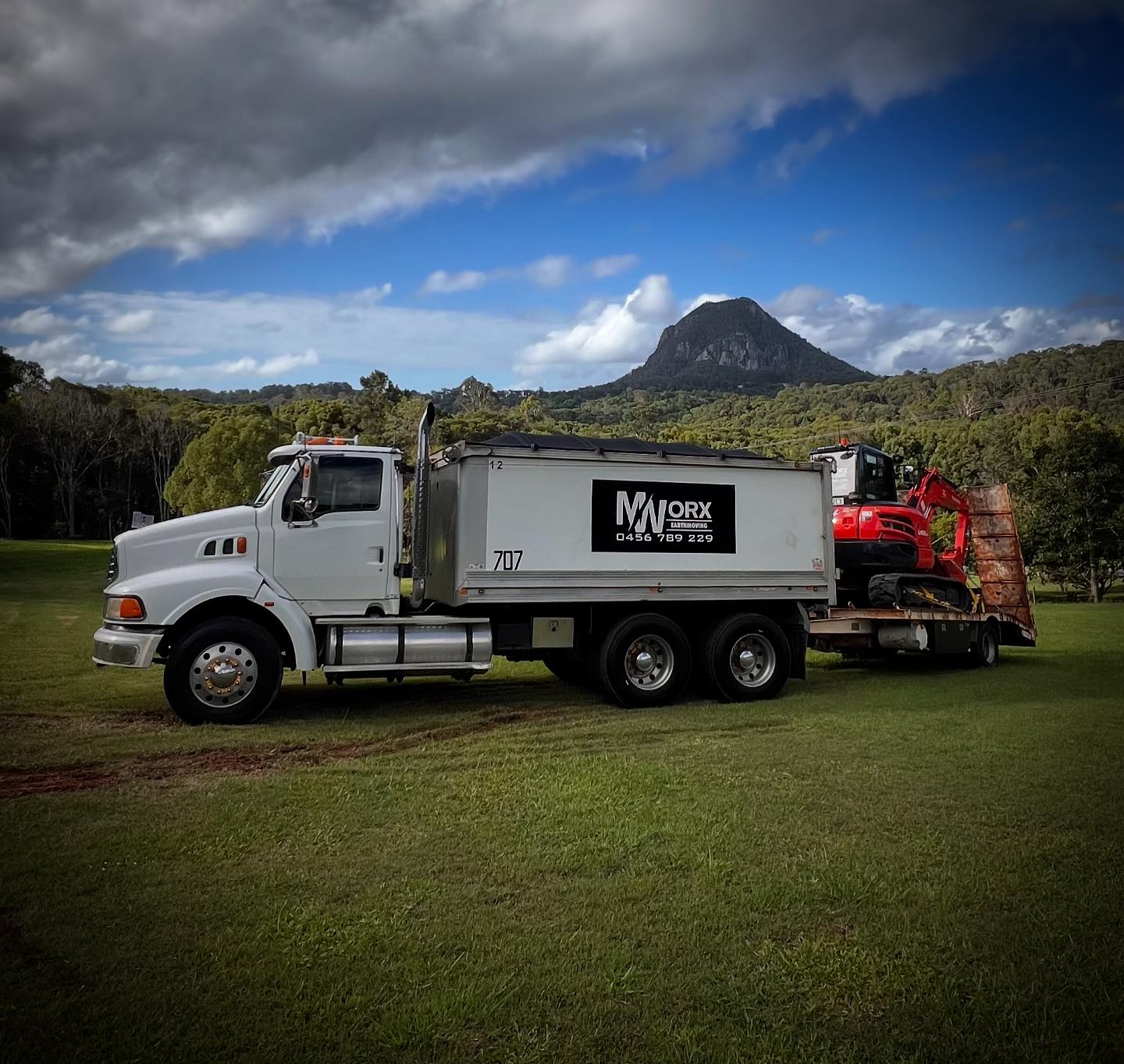 M-Worx Earthmoving Facebook ad: Reliable and professional earthmoving services across the…