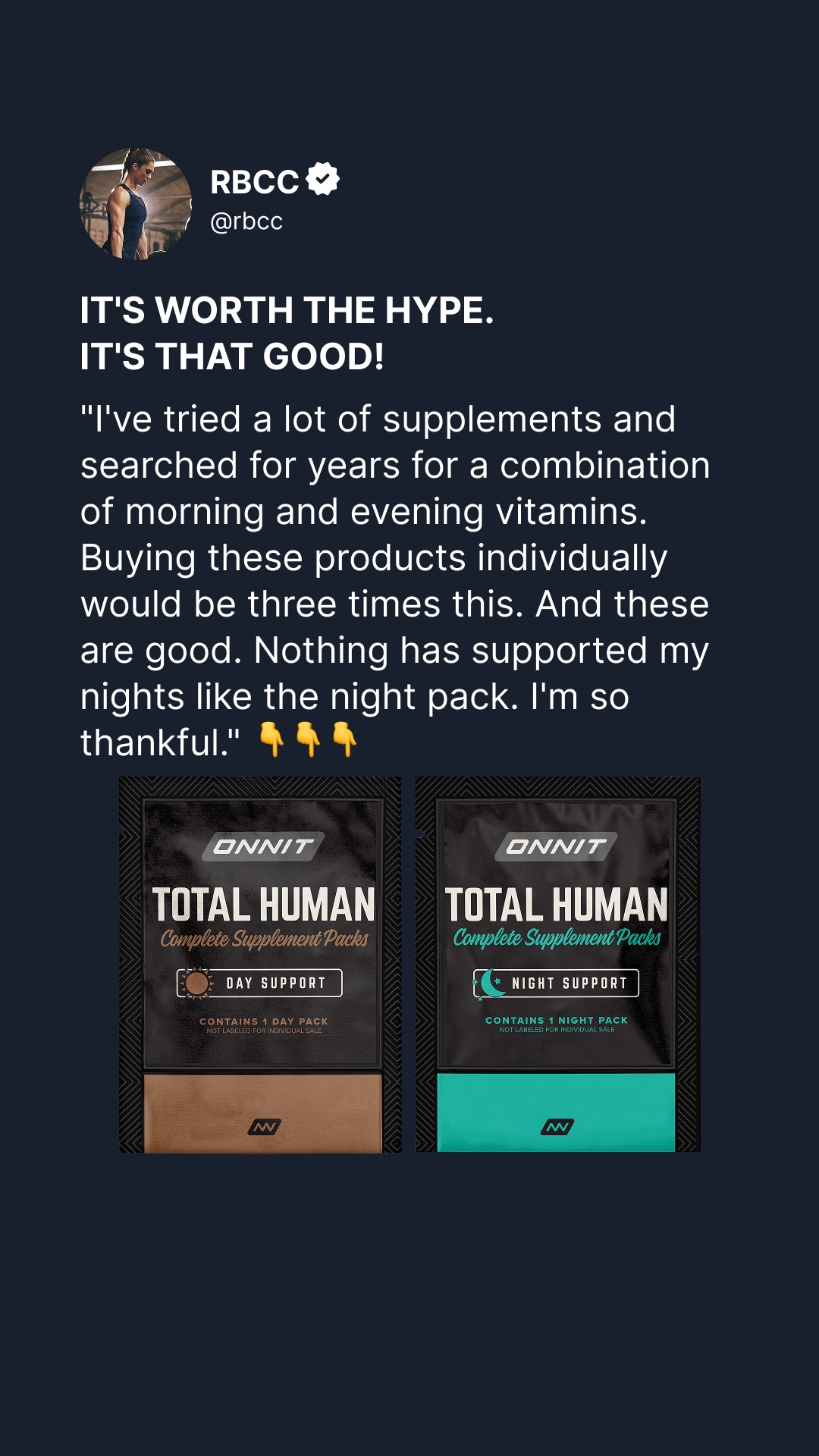 Onnit Facebook ad