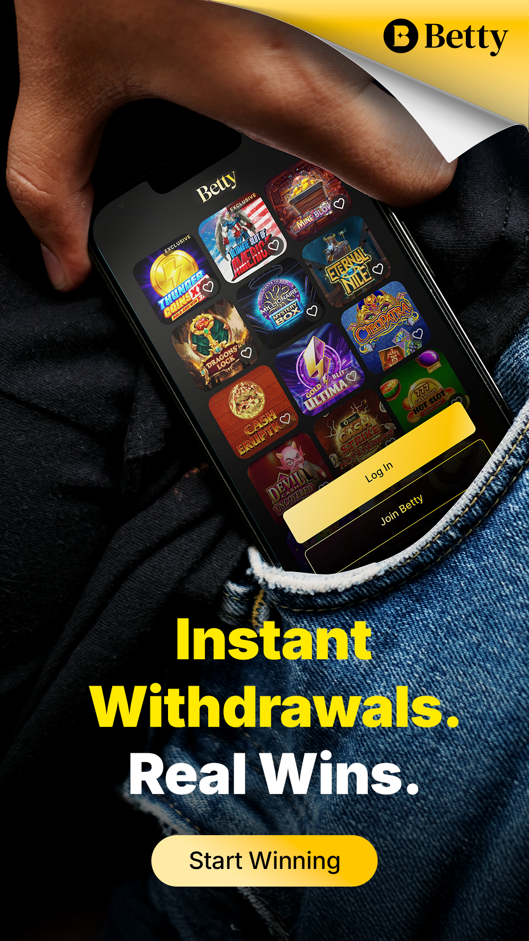 Betty Online Casino Facebook ad
