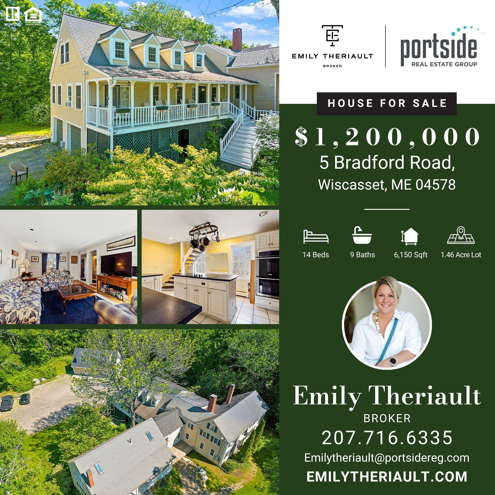 Emily Theriault Maine Realtor Facebook ad