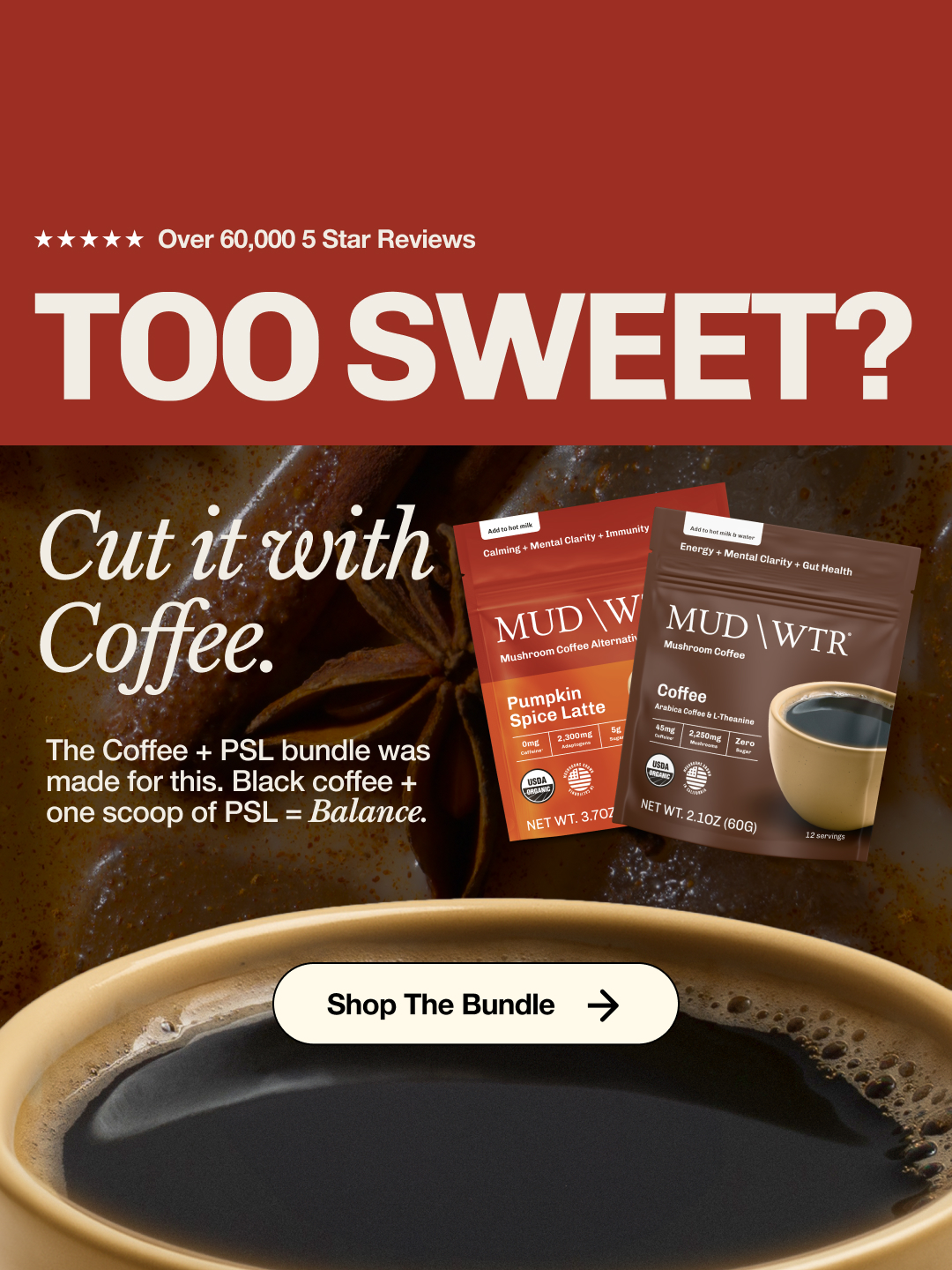 MUD\WTR Facebook ad