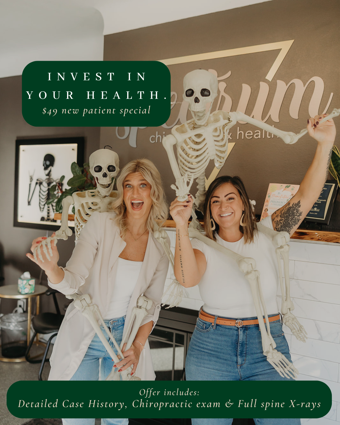 Spectrum Chiropractic and Health Facebook ad: $49 New Patient Special