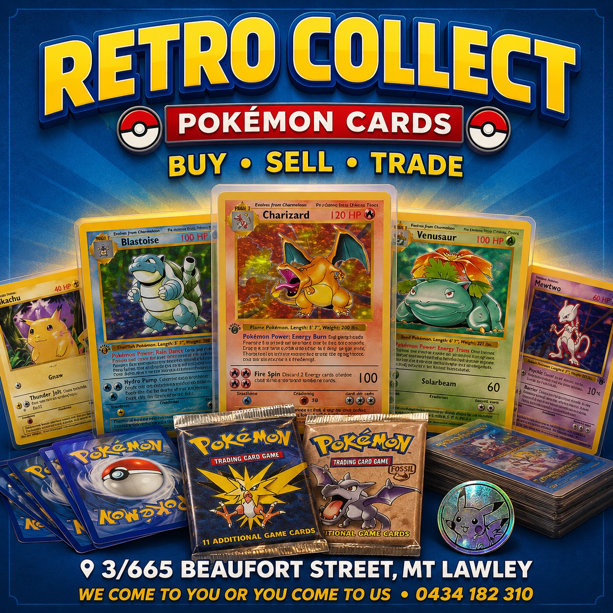 Retro Collect Facebook ad: Got Pokemon cards sitting at home?