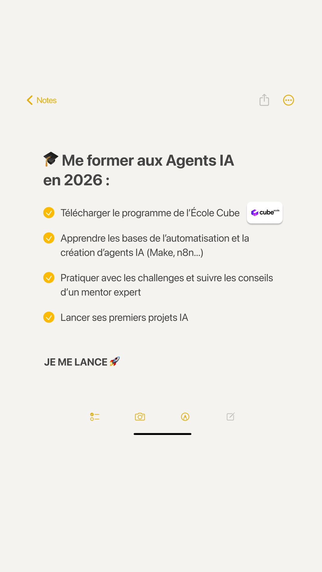 École Cube Facebook ad