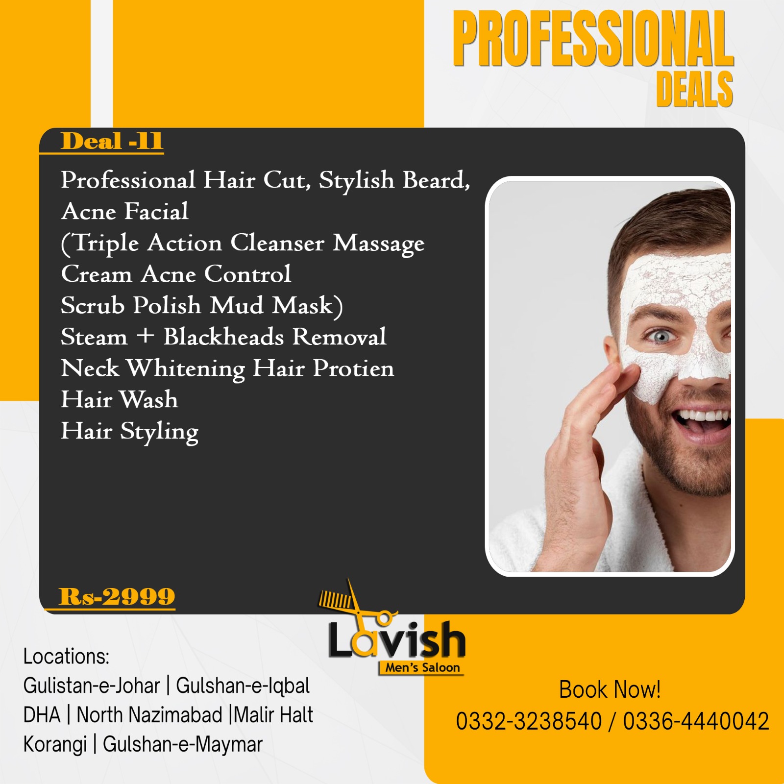 Lavish Men's Salon Facebook ad