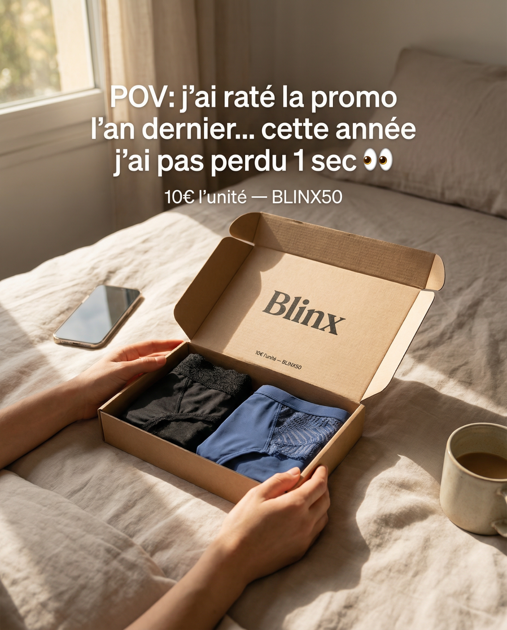 Blinx Facebook ad: La culotte qui change TOUT!
