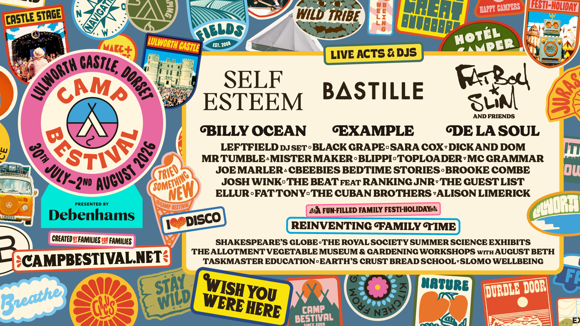 Camp Bestival Dorset Facebook ad from Feb 16, 2026
