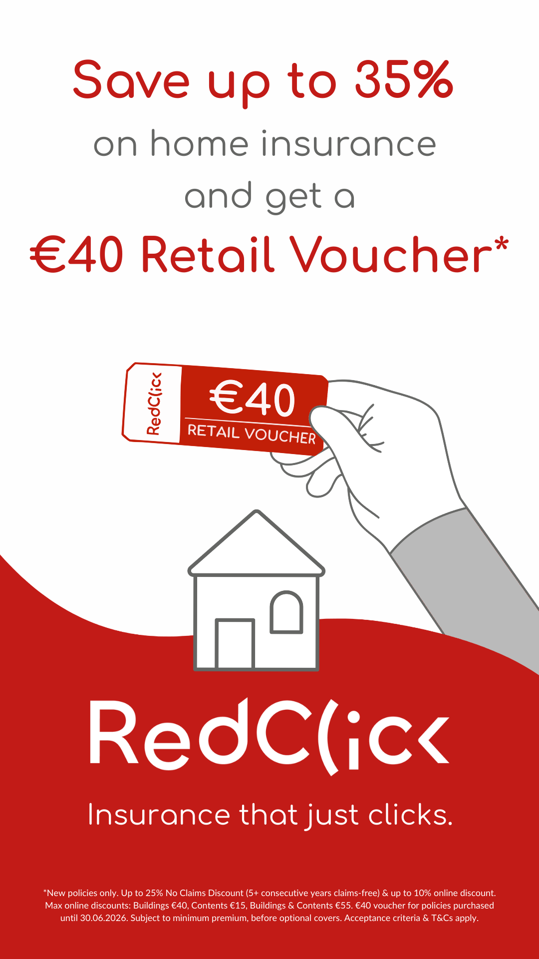 RedClick Ireland Facebook ad from Apr 1, 2026