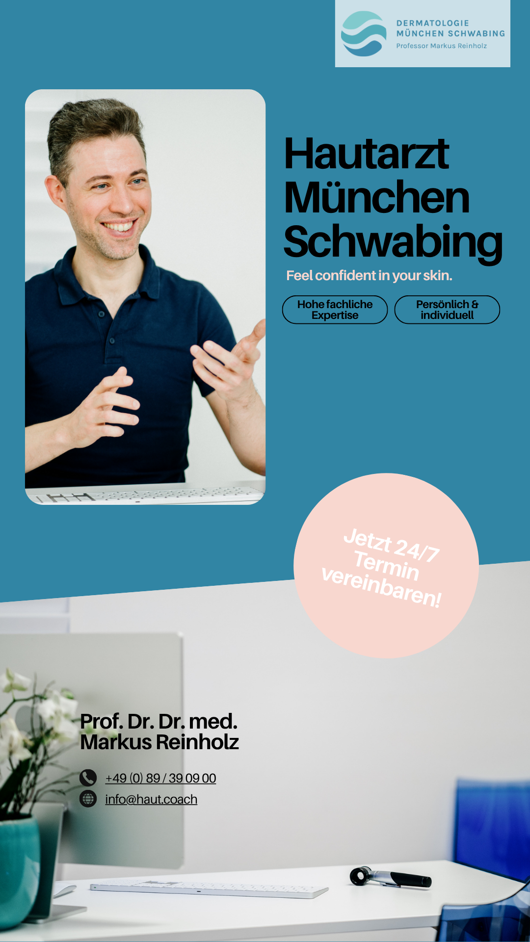 Hautarzt München Schwabing - Professor Reinholz Facebook ad