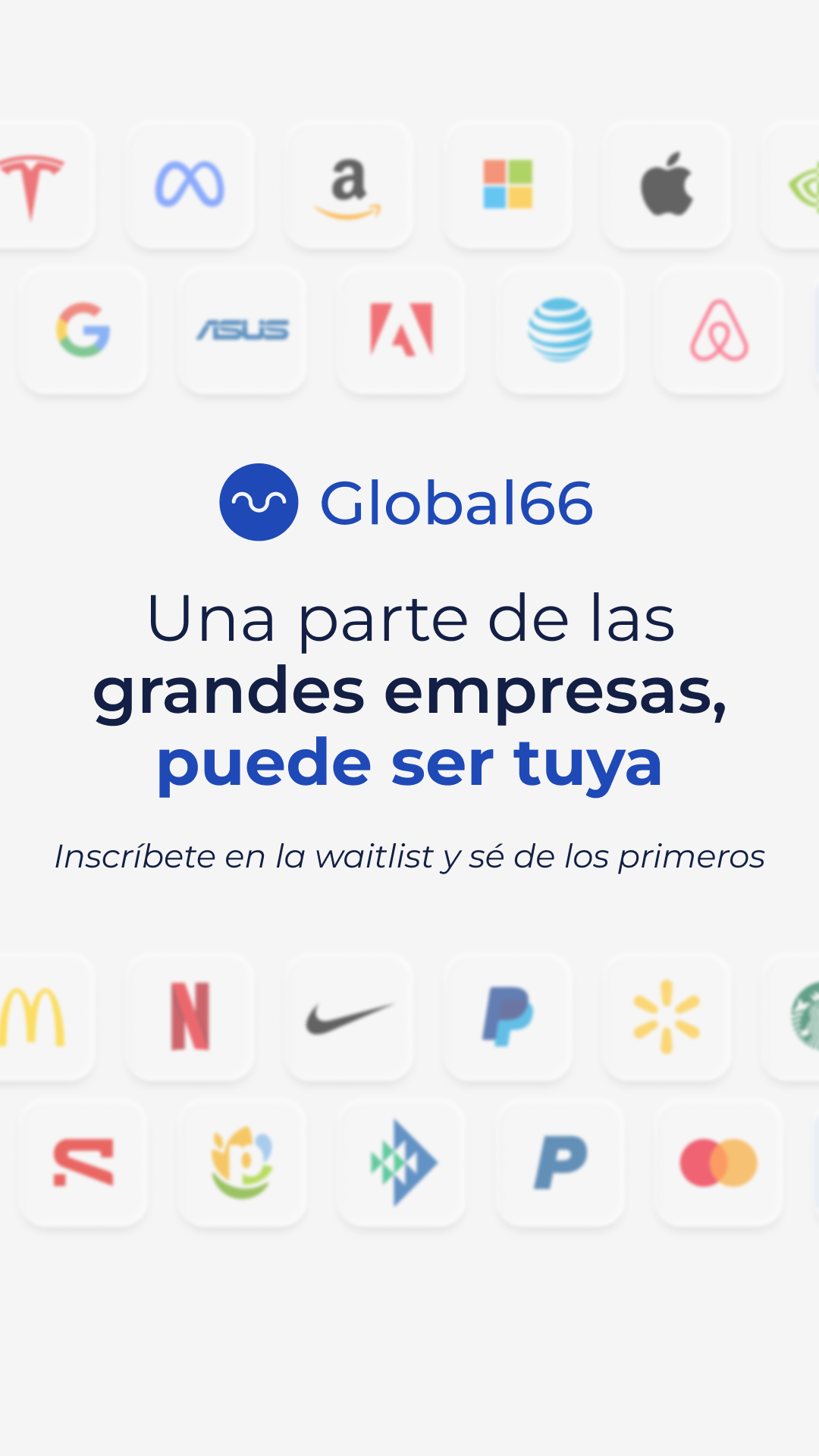 Global66 Facebook ad: Pronto tendrás tu propia cuenta de inversiones en EE.UU