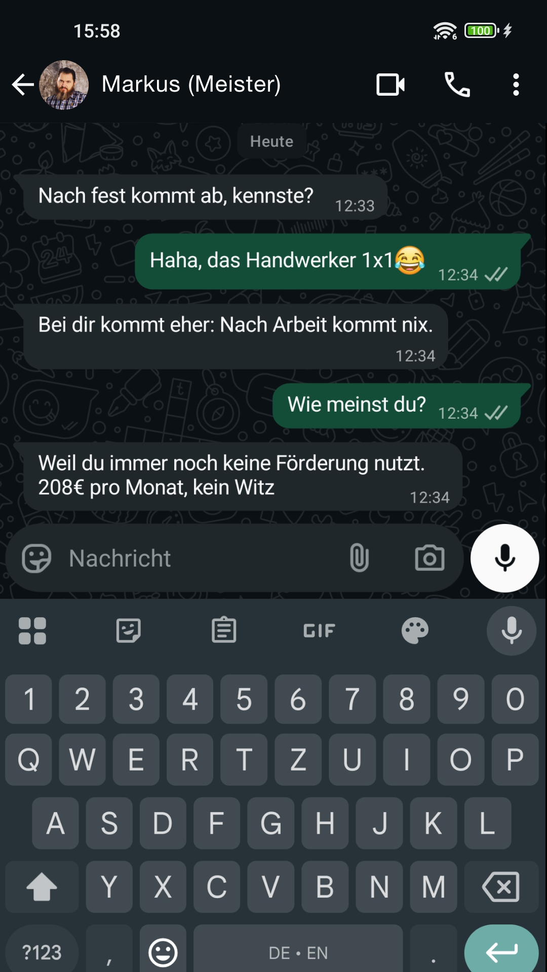 Handwerker.vorsorge Facebook ad