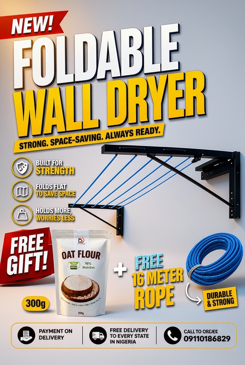 Smart Home Essentials Facebook ad: Enjoy More Drying Space.