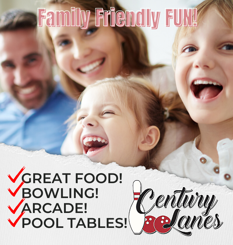 Century Lanes Facebook ad: Century Lanes is the perfect spot for family…