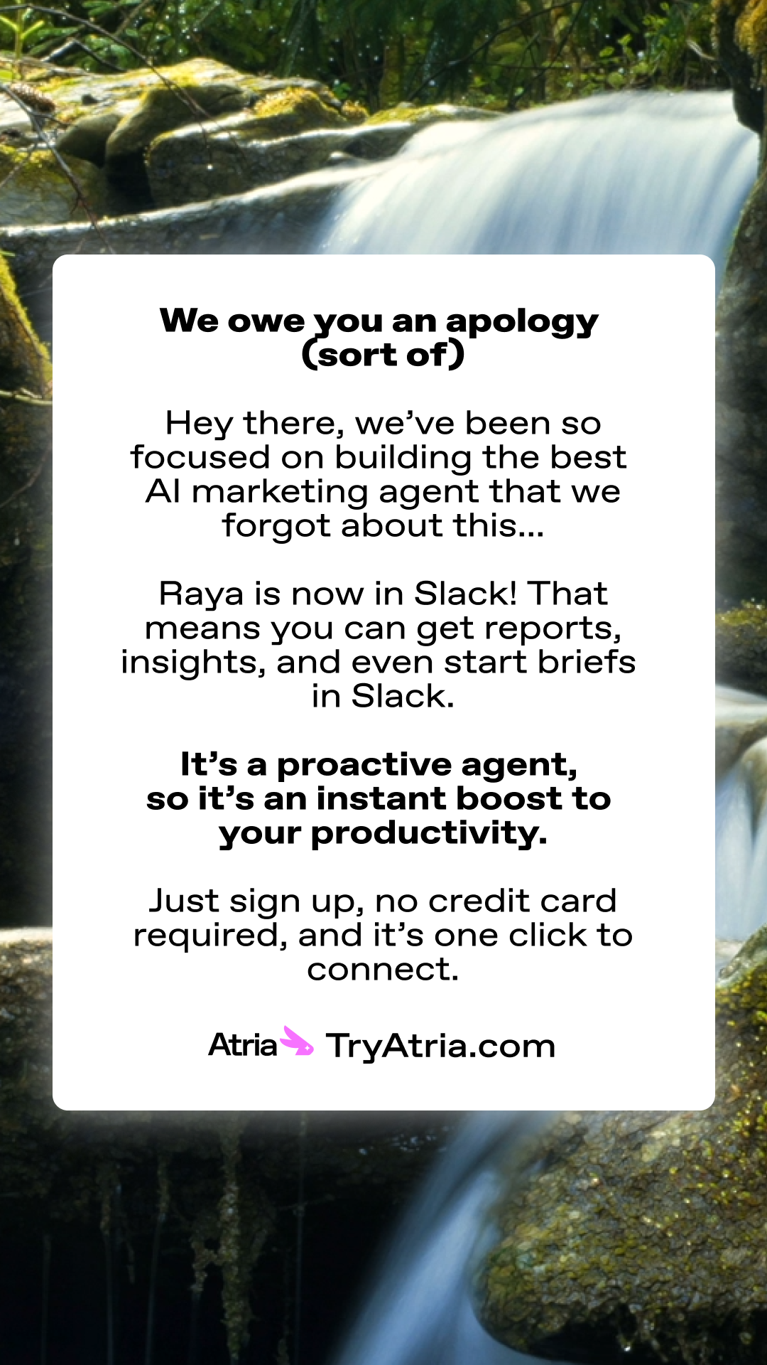 Atria AI Facebook ad