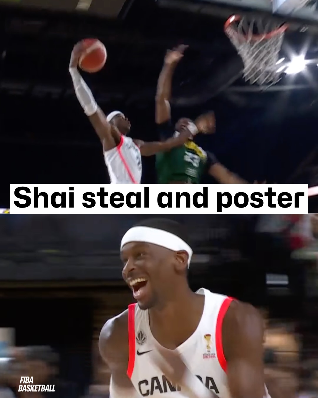 FIBA Facebook ad: NEW LOOK SGA POSTERIZES PEOPLE