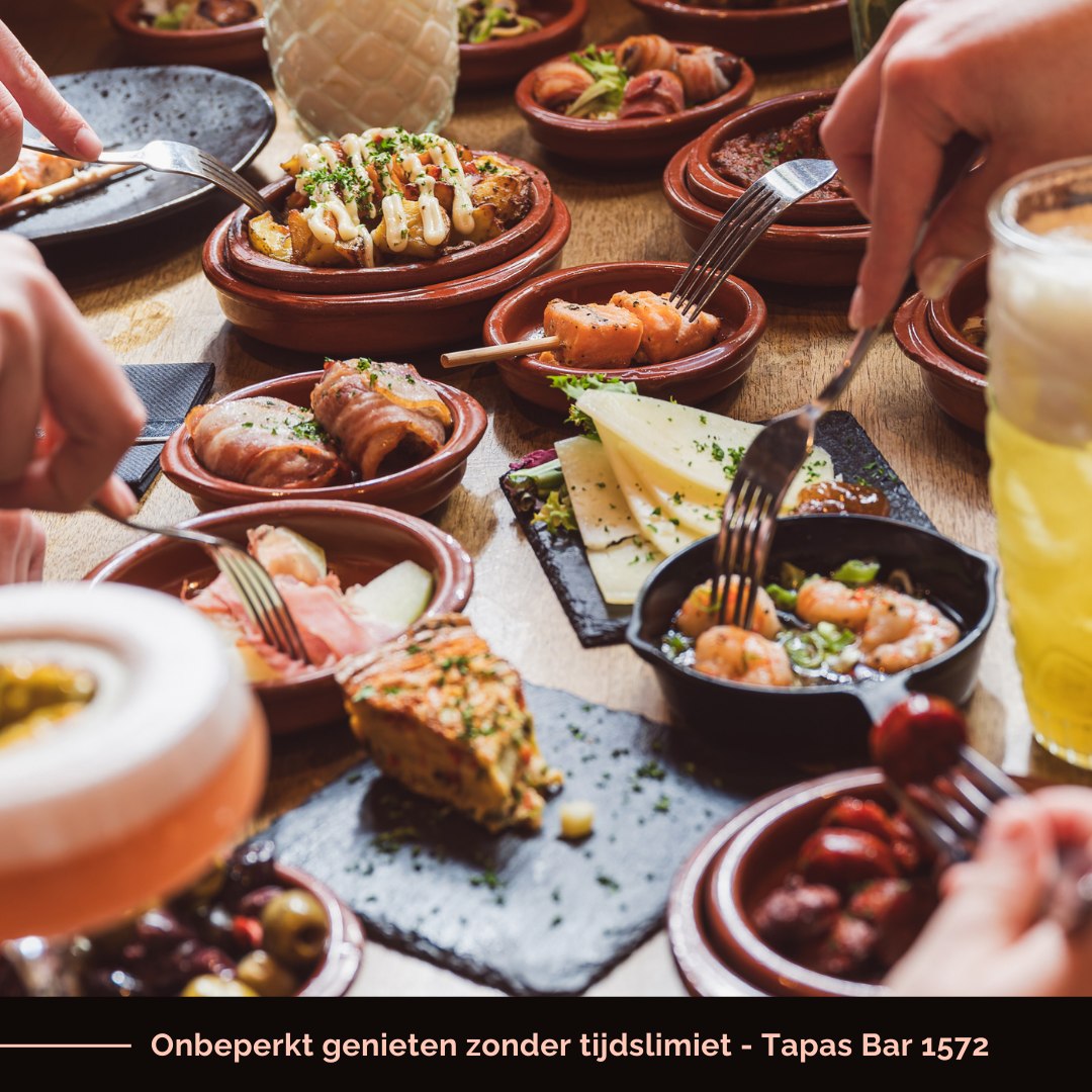 Tapas Bar 1572 Facebook ad: Zonder tijdslimiet of beperkte rondes samen of met…
