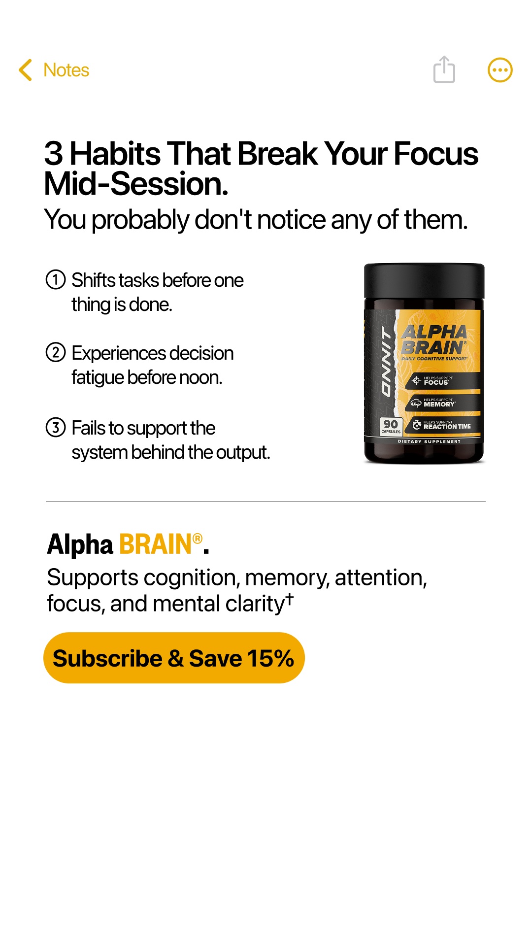Onnit Facebook ad