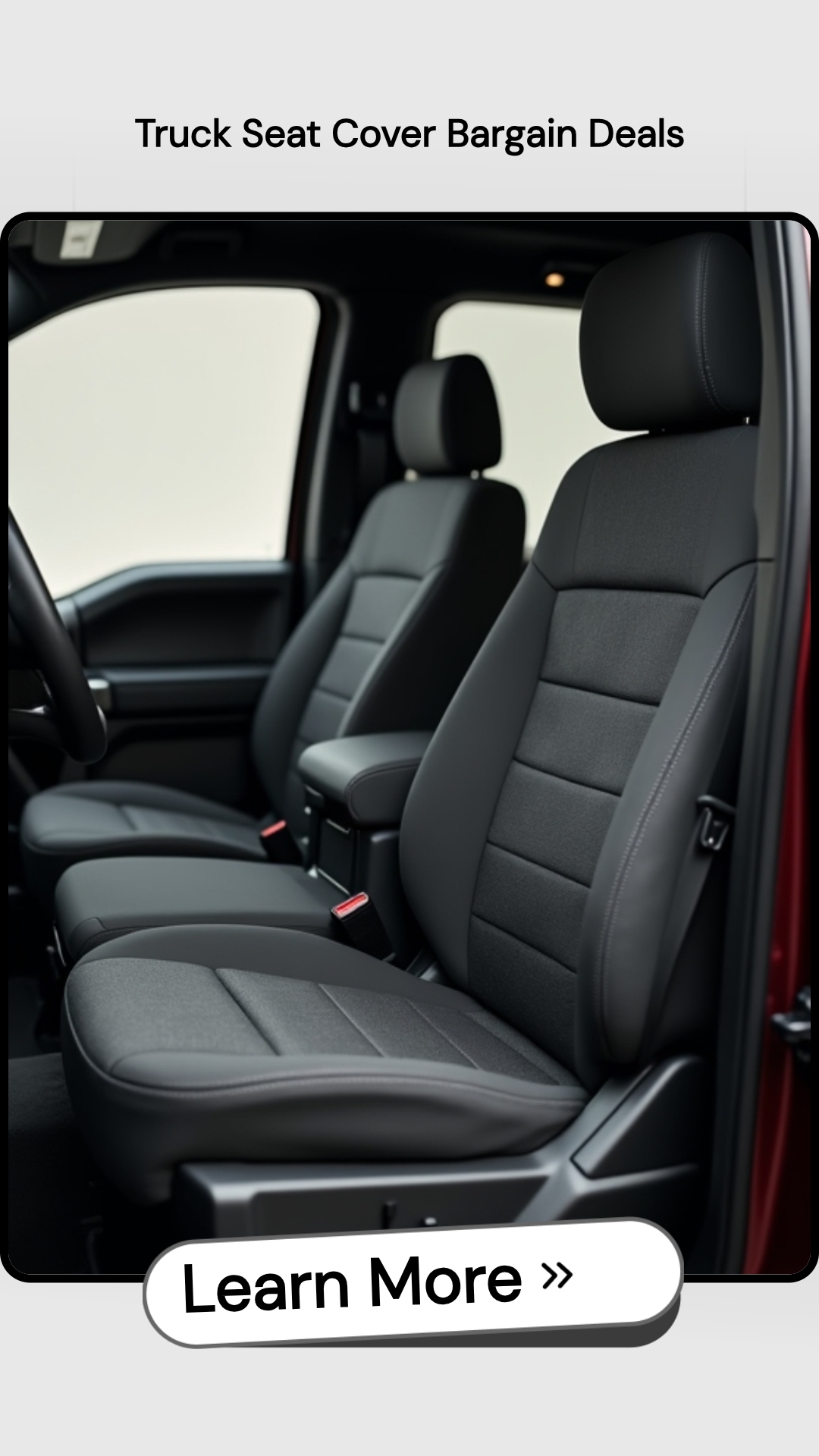 TrendingResults Startflow Facebook ad: Truck Seat Cover Bargain Deals.