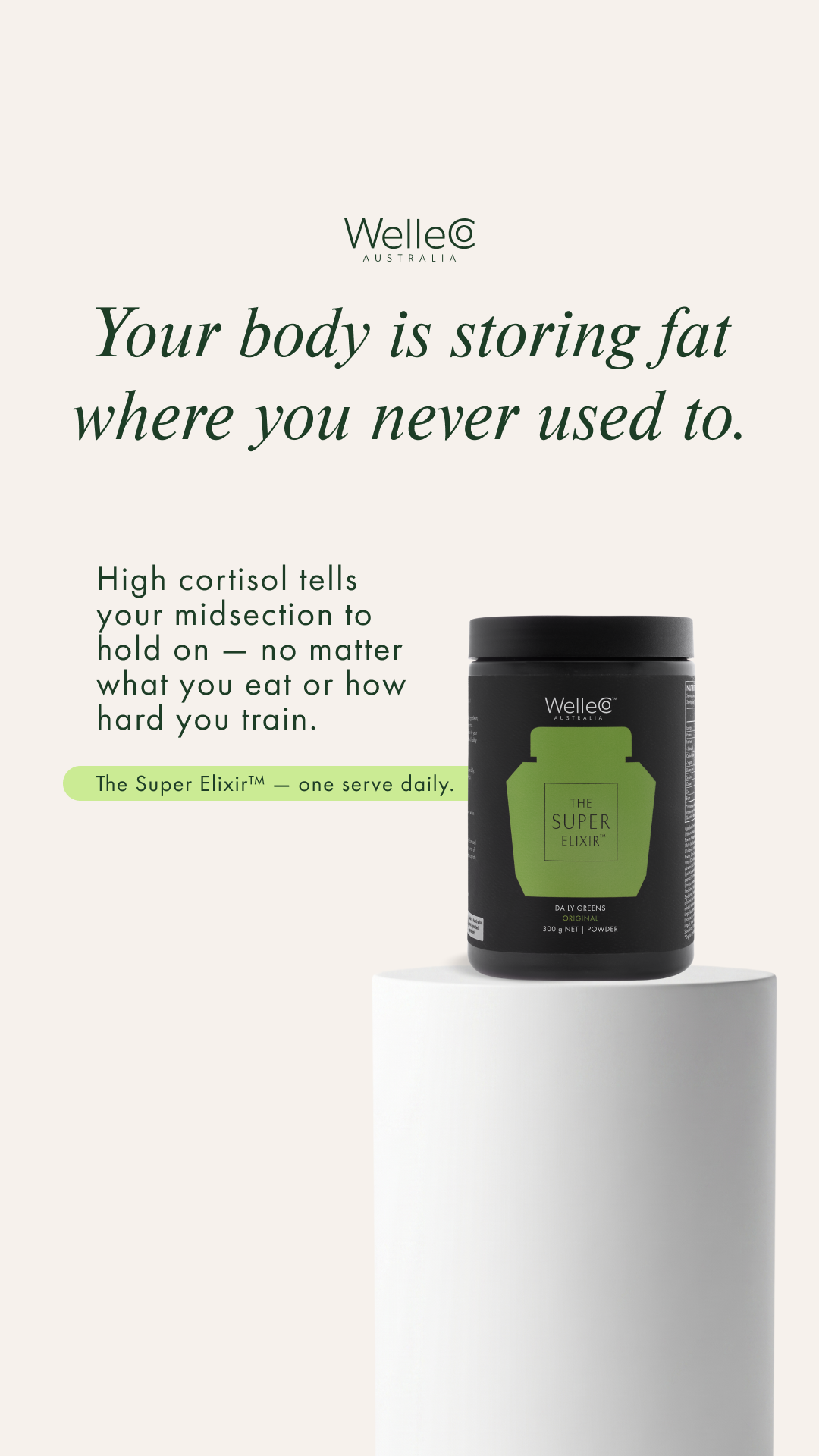 WelleCo Facebook ad