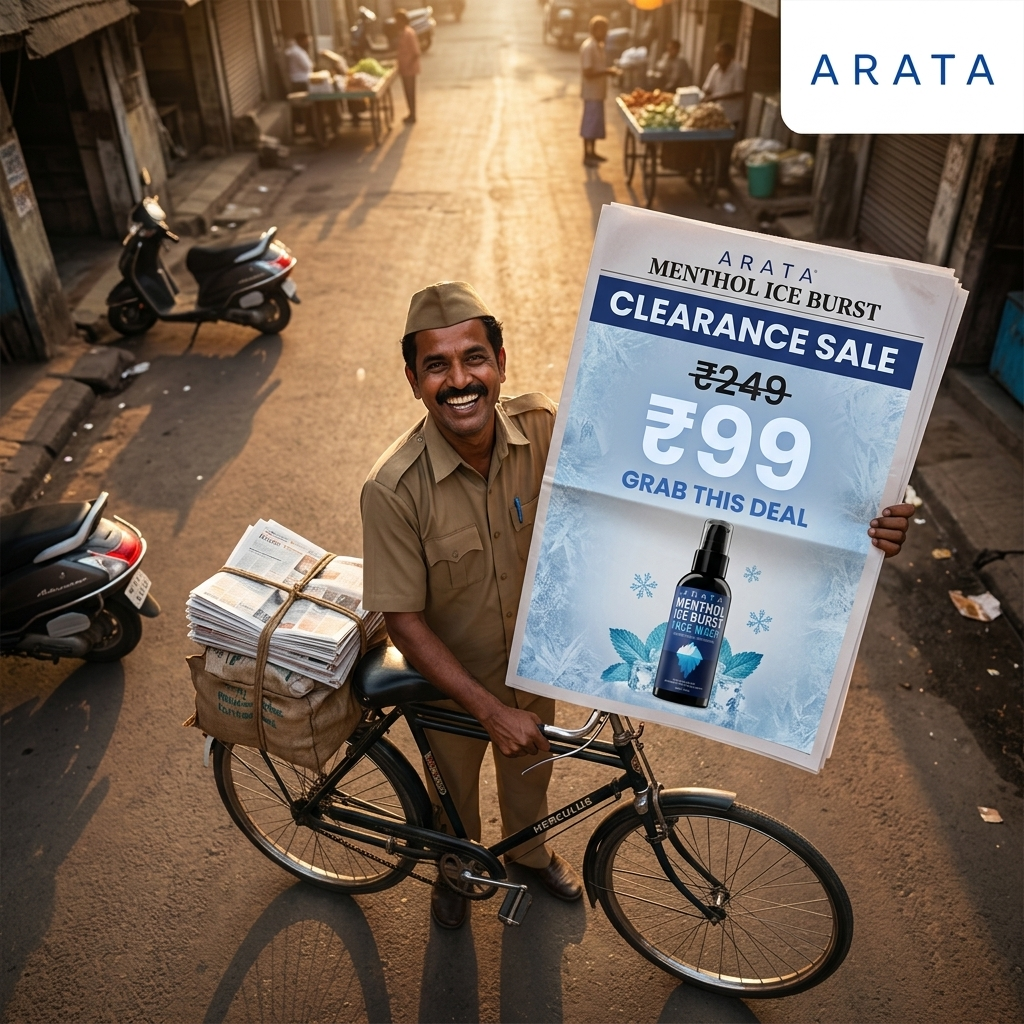 Arata Clearance Sale Facebook ad: Clearance Sale Live