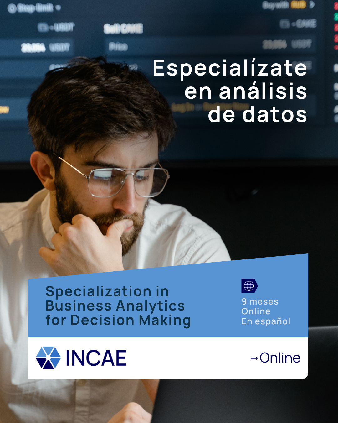 INCAE Online Facebook ad