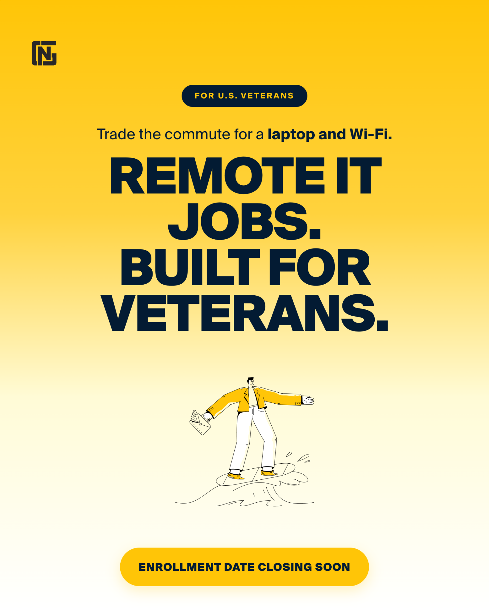 Zero To Engineer Facebook ad: How Military Veterans Can Start an IT Career In Just Months