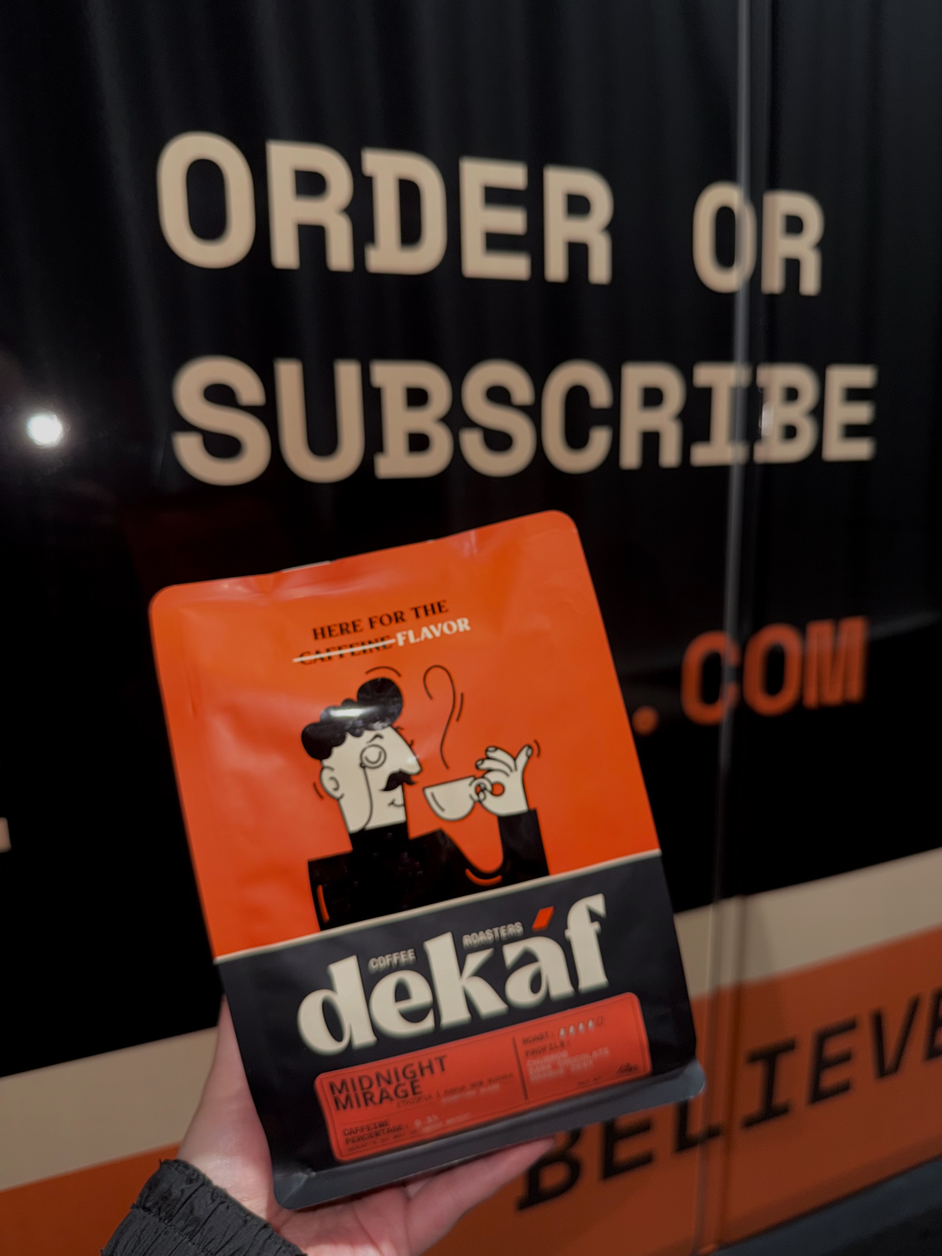 Dekáf Coffee Roasters Facebook ad