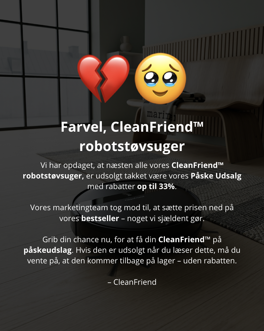 CleanFriend Facebook ad