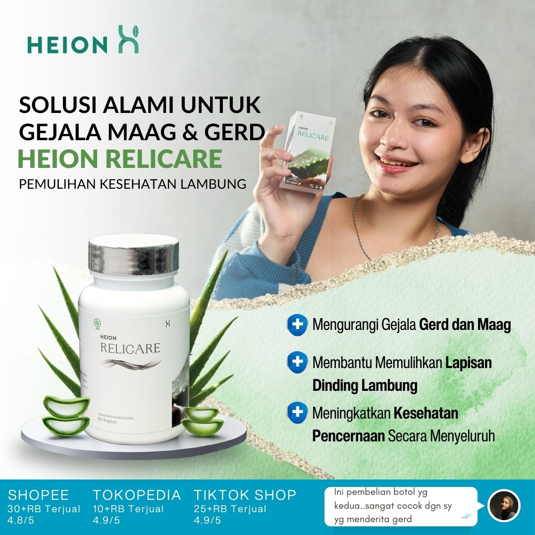 Toko heion Facebook ad: Heion Relicare: Solusi Praktis, Cepat, dan Ampuh untuk…