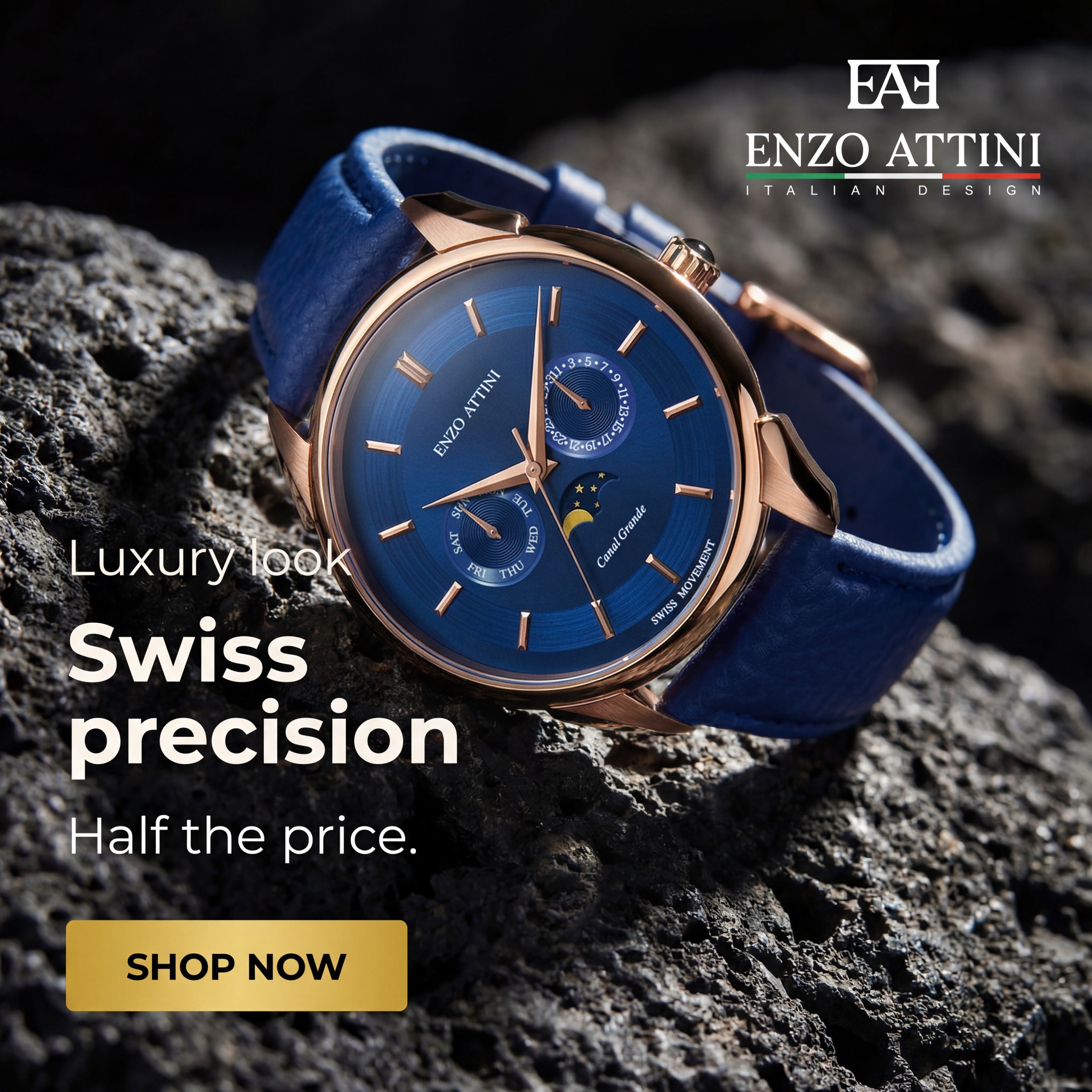 Enzo Attini Facebook ad: Where Italian Design Meets Precision.