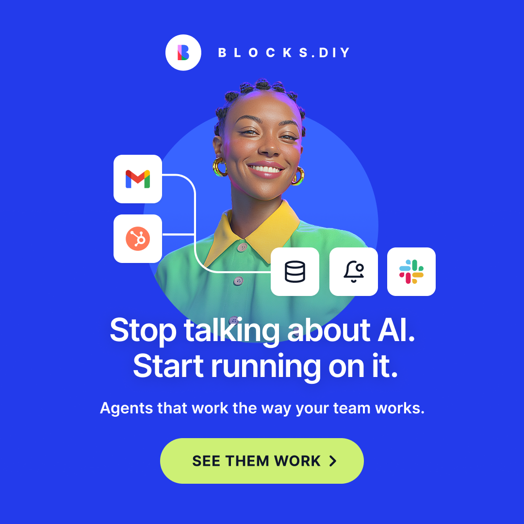 Blocks - Your dream work tools Facebook ad: Build AI tools for real work