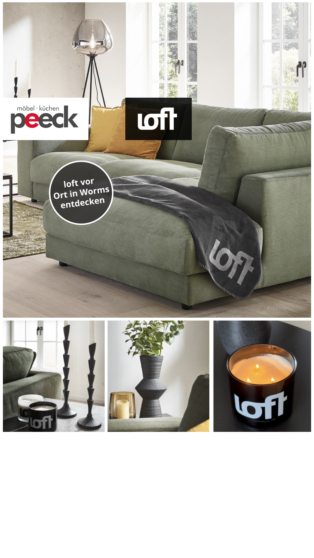 Möbel Peeck Facebook ad from Jul 29, 2025