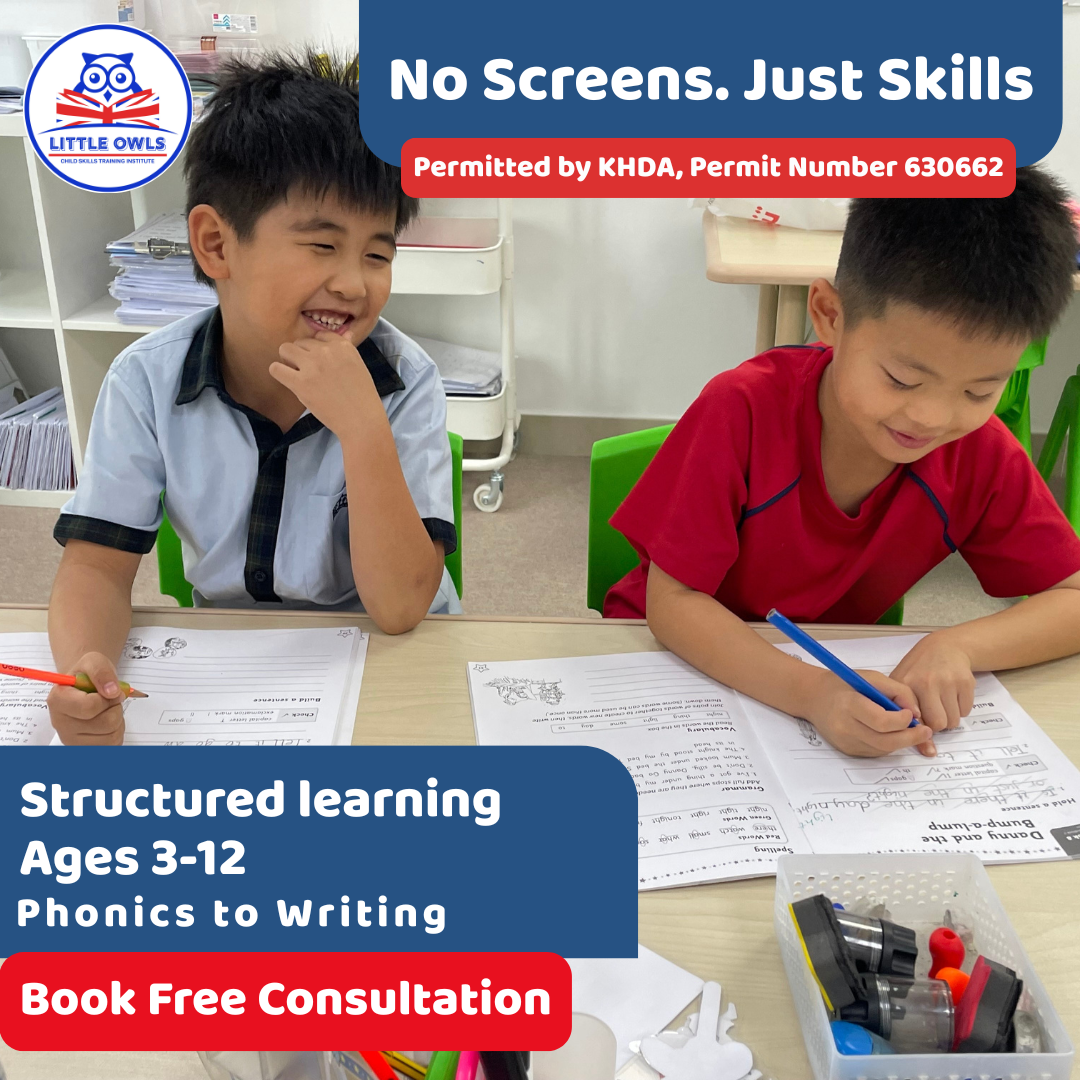 Little Owls Child Skills Training Institute Facebook ad: Structured Learning in a Caring Space