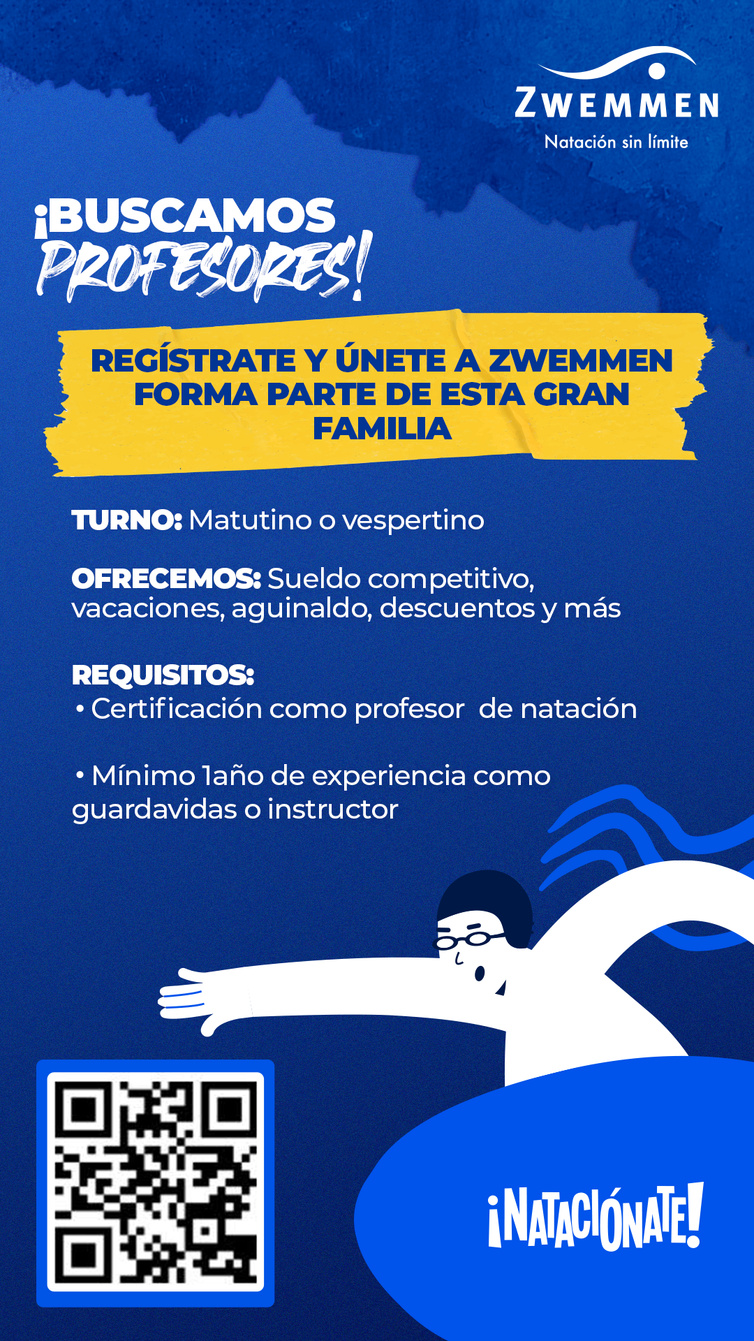 Zwemmen Facebook ad: ¡Contáctanos!