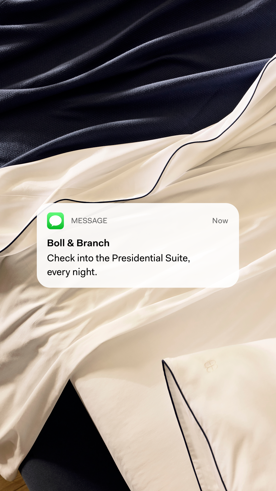 Boll & Branch Facebook ad
