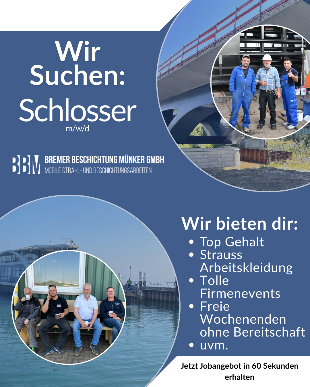 Bremer Beschichtung Münker GmbH Facebook ad: Schlosser (m/w/d) in Bremen gesucht!