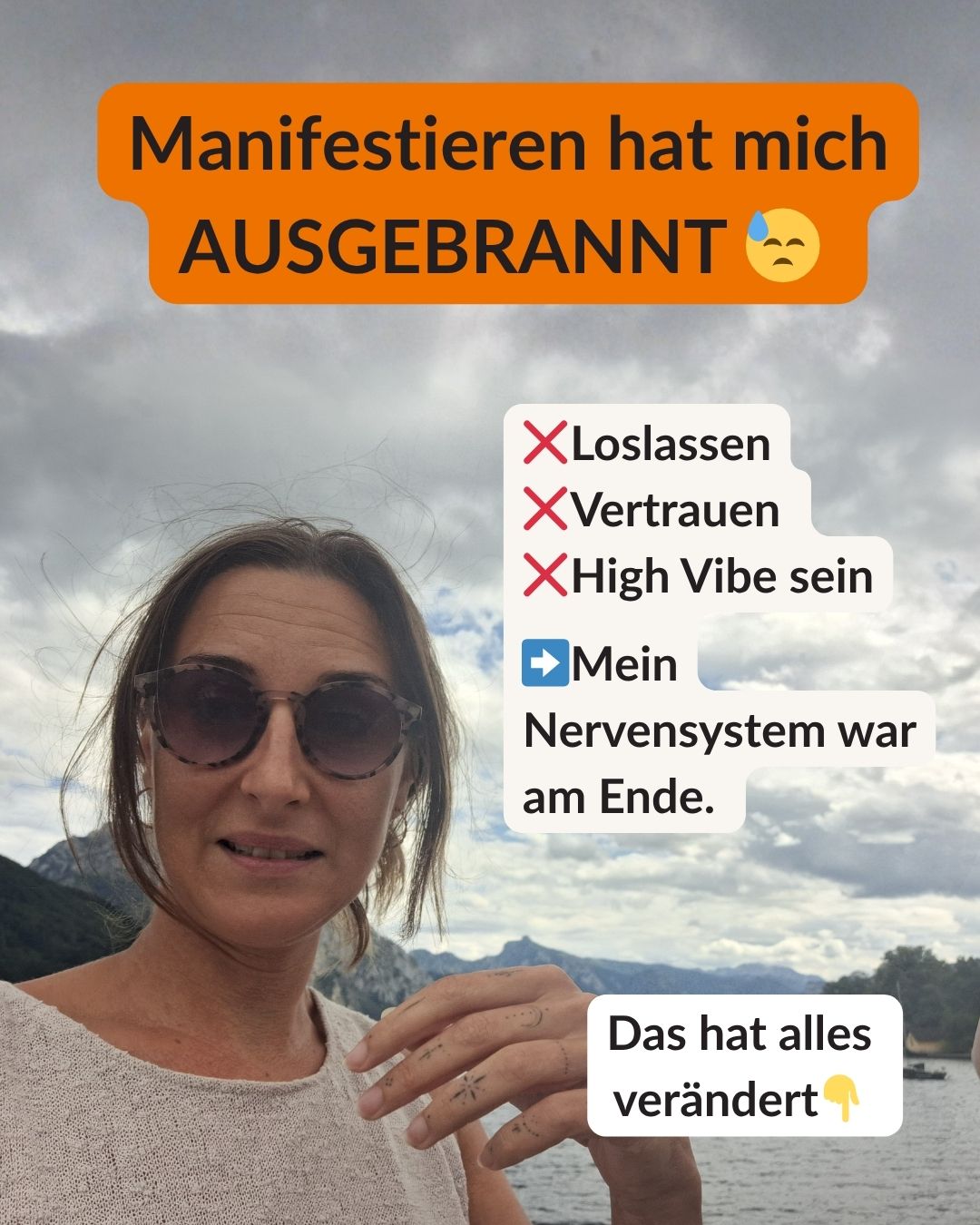 Mindbliss Facebook ad: Schluss mit Manifestation-Stress!