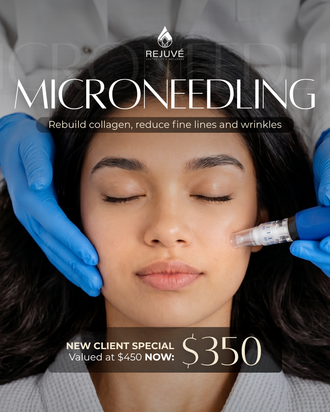 Rejuvé Aesthetics & Wellness Facebook ad: Tighten and Smooth Your Face