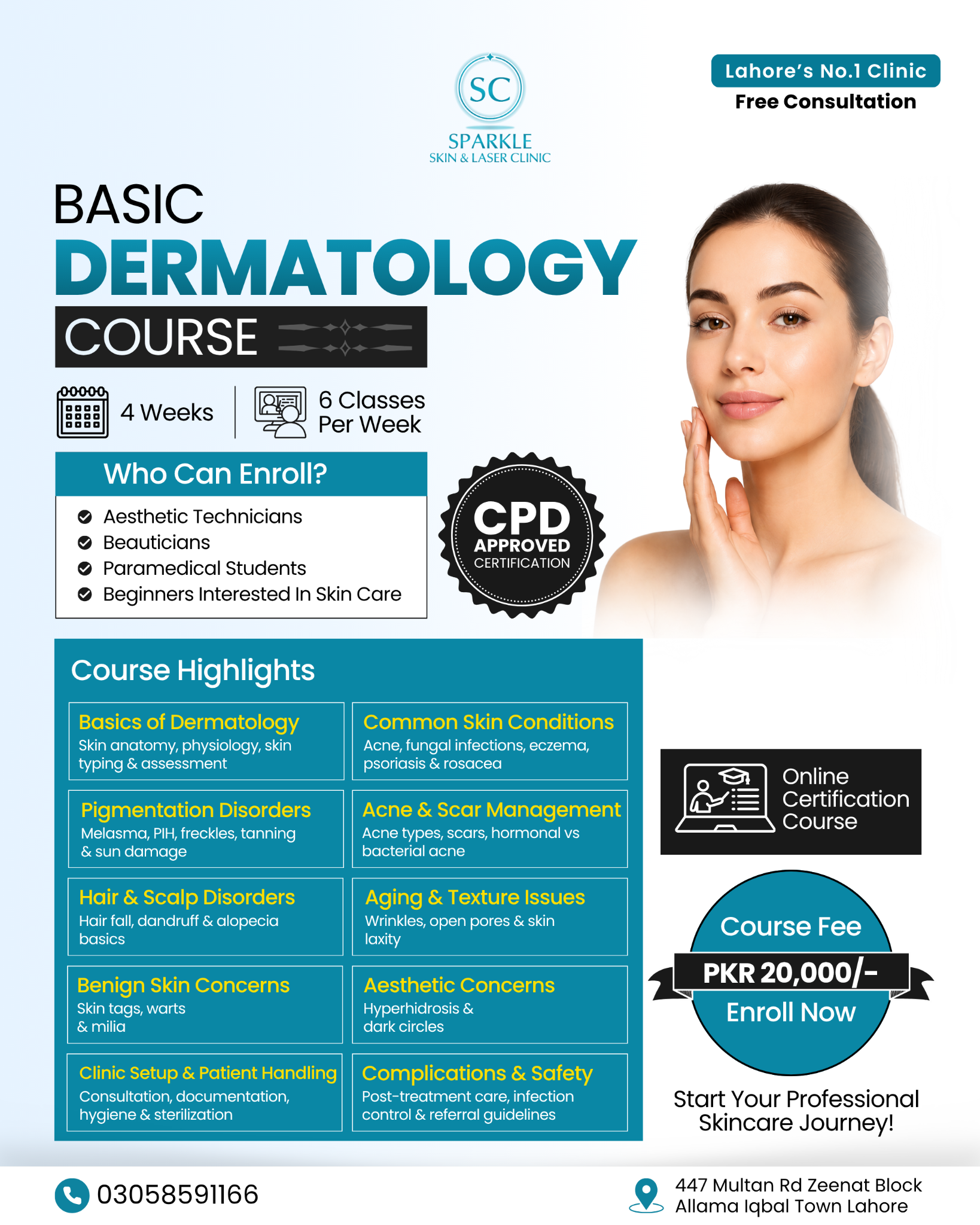 Sparkle Skin & Laser Clinic Facebook ad
