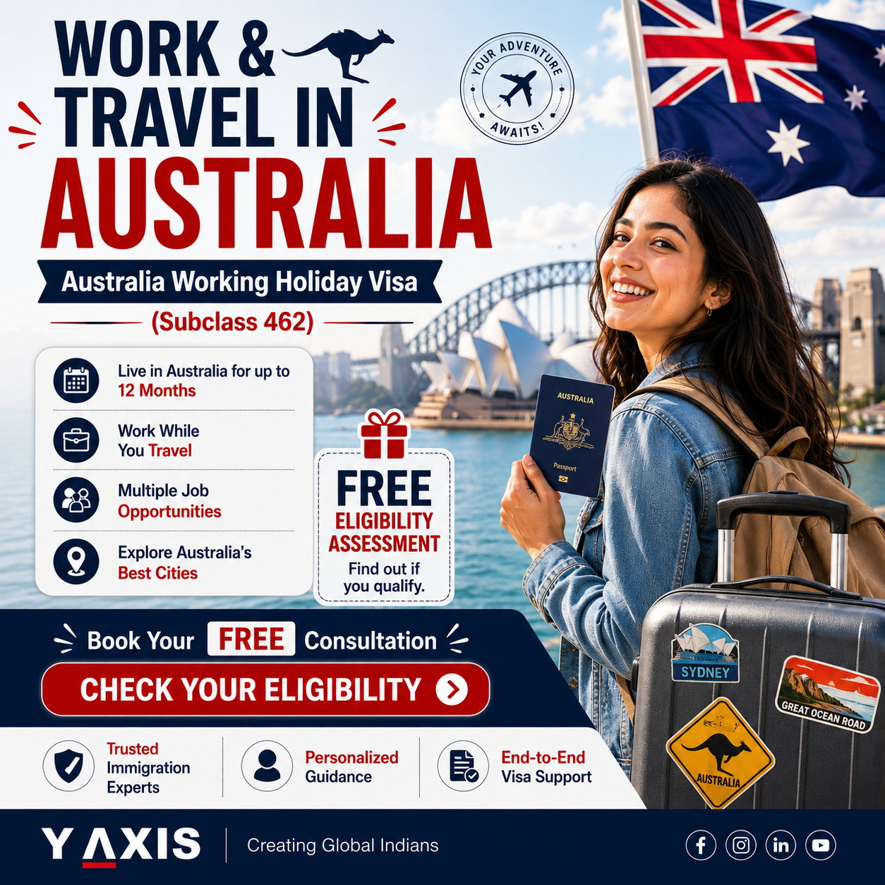 Y-Axis Overseas Facebook ad