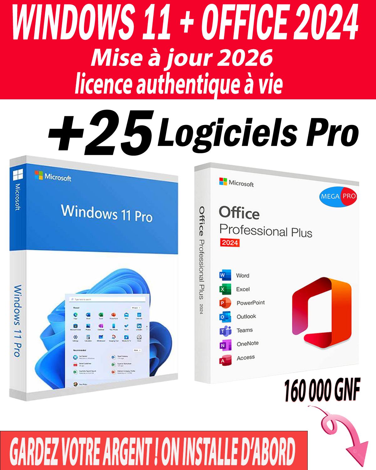 Mega Pro - Guinée Conakry Facebook ad: 𝗡𝗘 𝗣𝗔𝗬𝗘𝗭 𝗥𝗜𝗘𝗡 𝗗'𝗔𝗩𝗔𝗡𝗖𝗘!