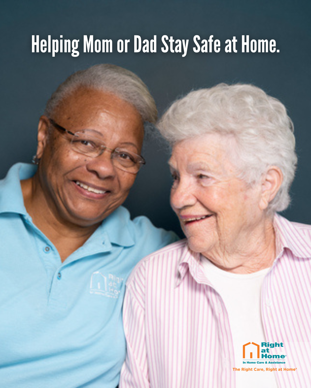 Right at Home Facebook ad: Premium Home Care With Right at Home