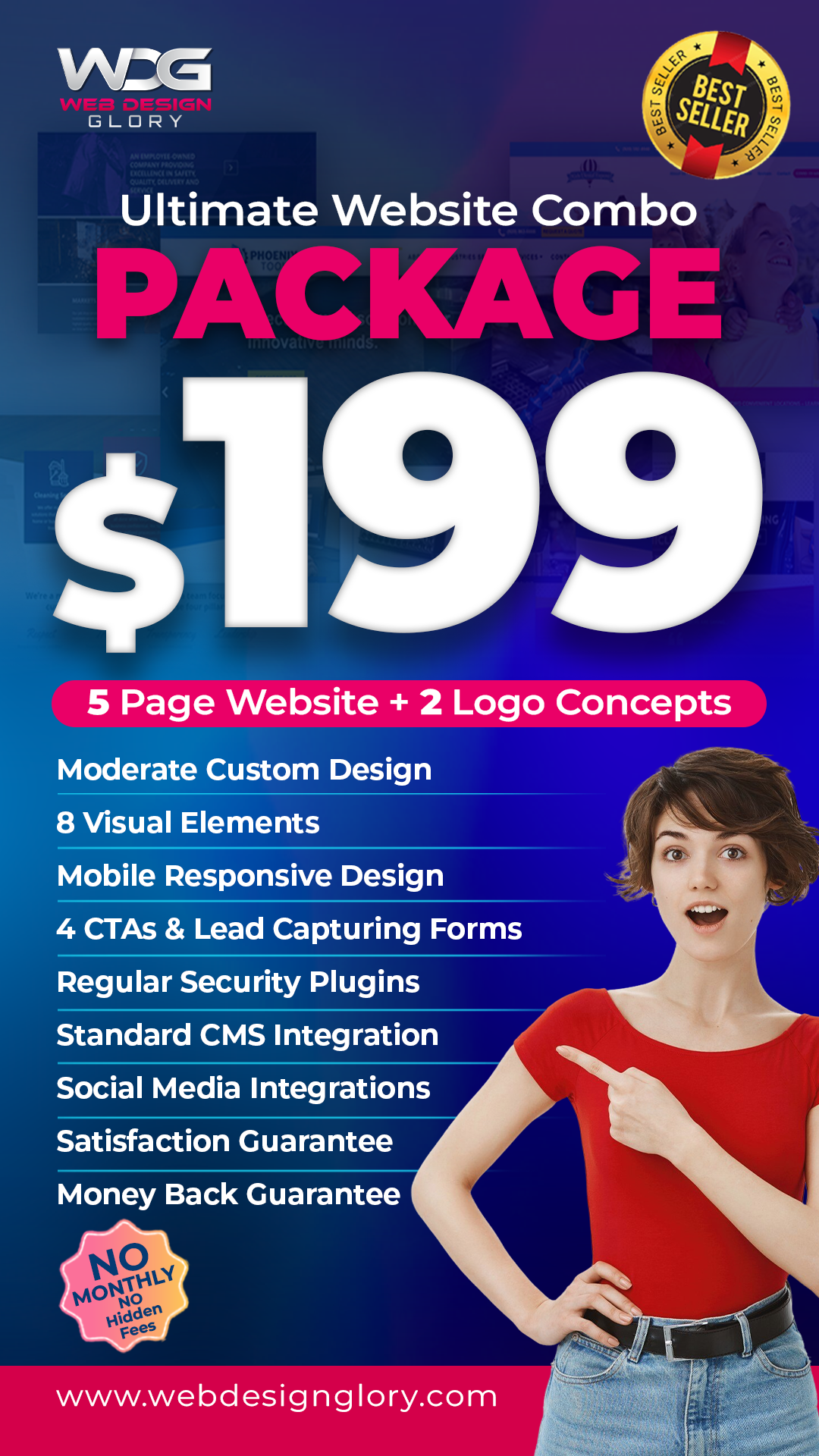 Web Design Glory Facebook ad from Sep 17, 2025