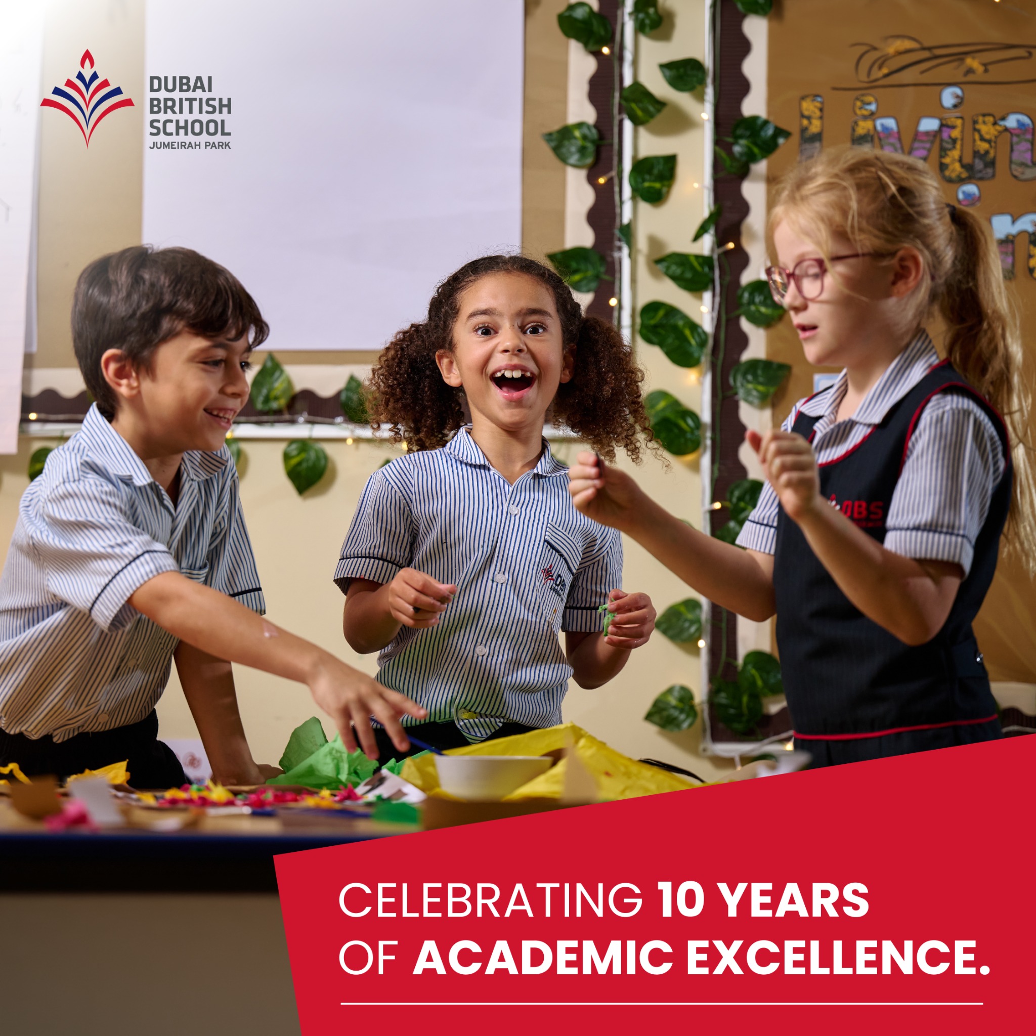 Dubai British School Jumeirah Park Facebook ad: At DBSJP, we believe in empowering every student…
